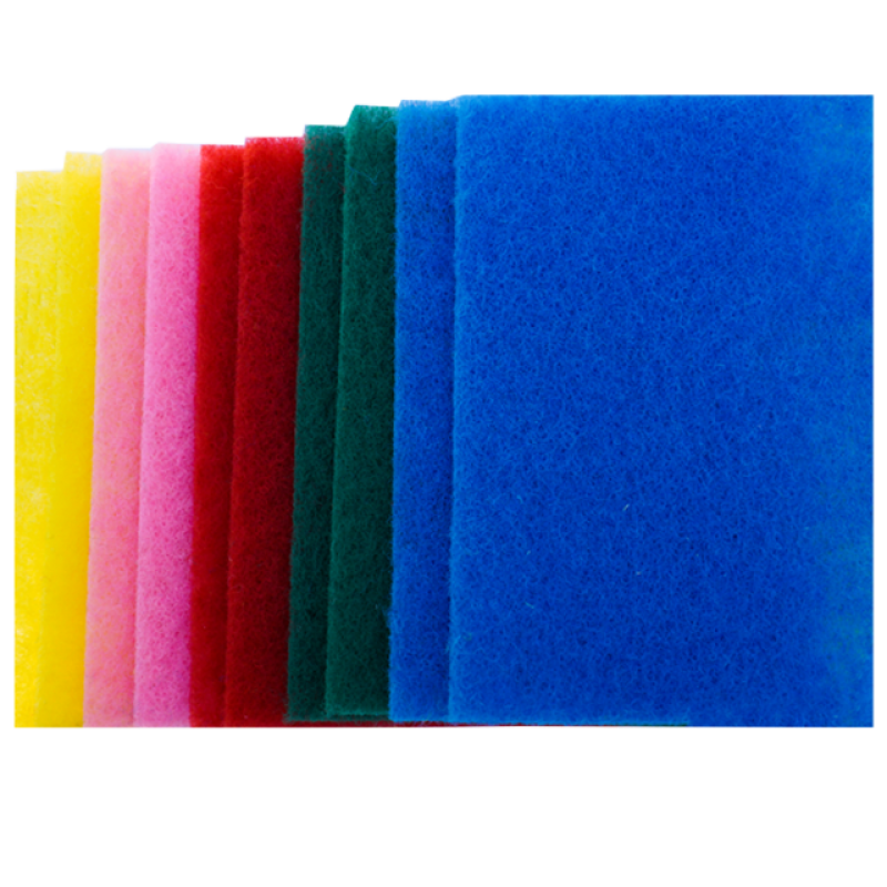 Lavete abrazive fibra sintetica durabile 14x10x0.5cm 10 buc multicolor bucatarie vase curatare grasime Adison